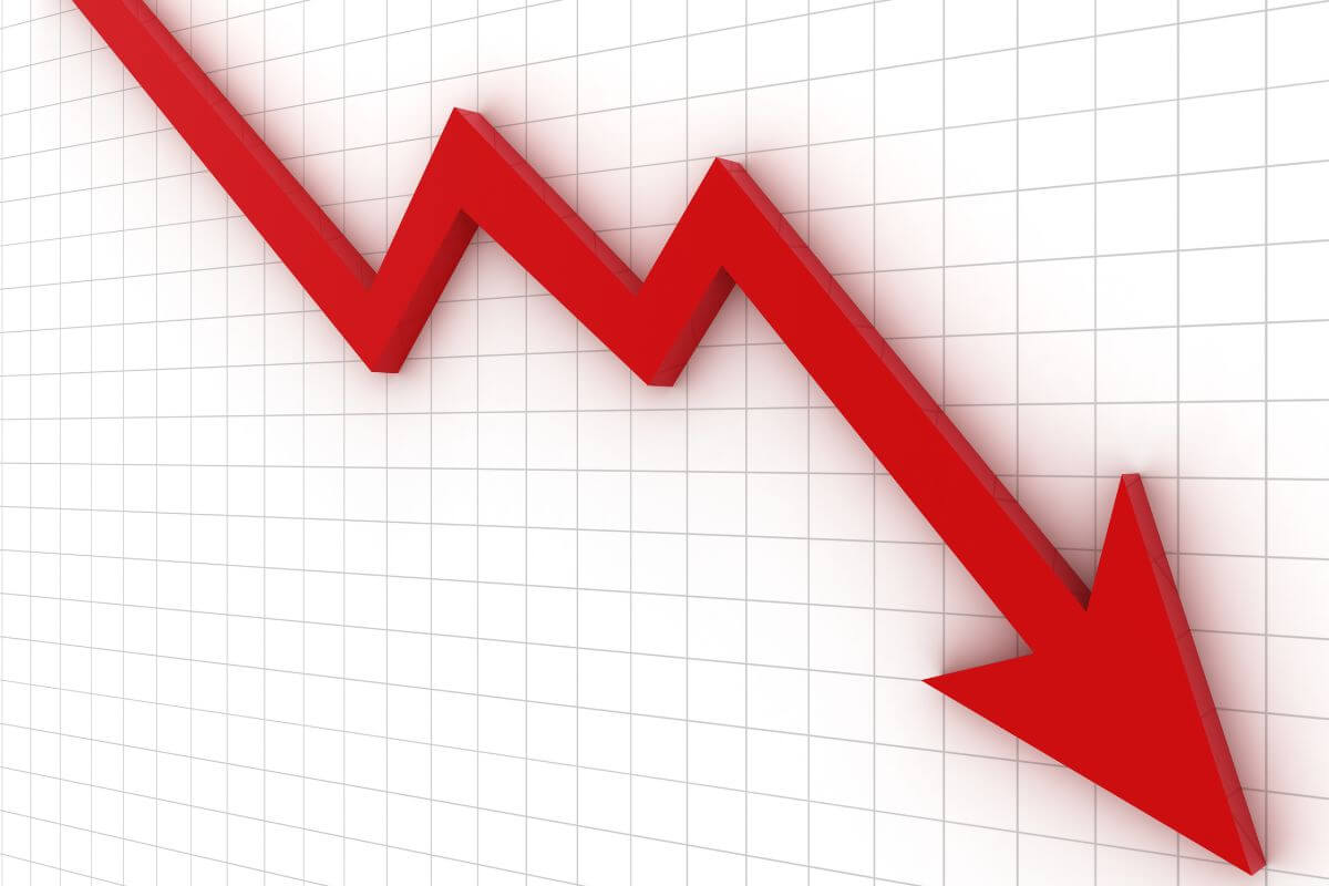 The image shows an arrow down indicating that understanding how an advisor handles investment risks and market downturns helps you gauge their approach during tough market conditions.