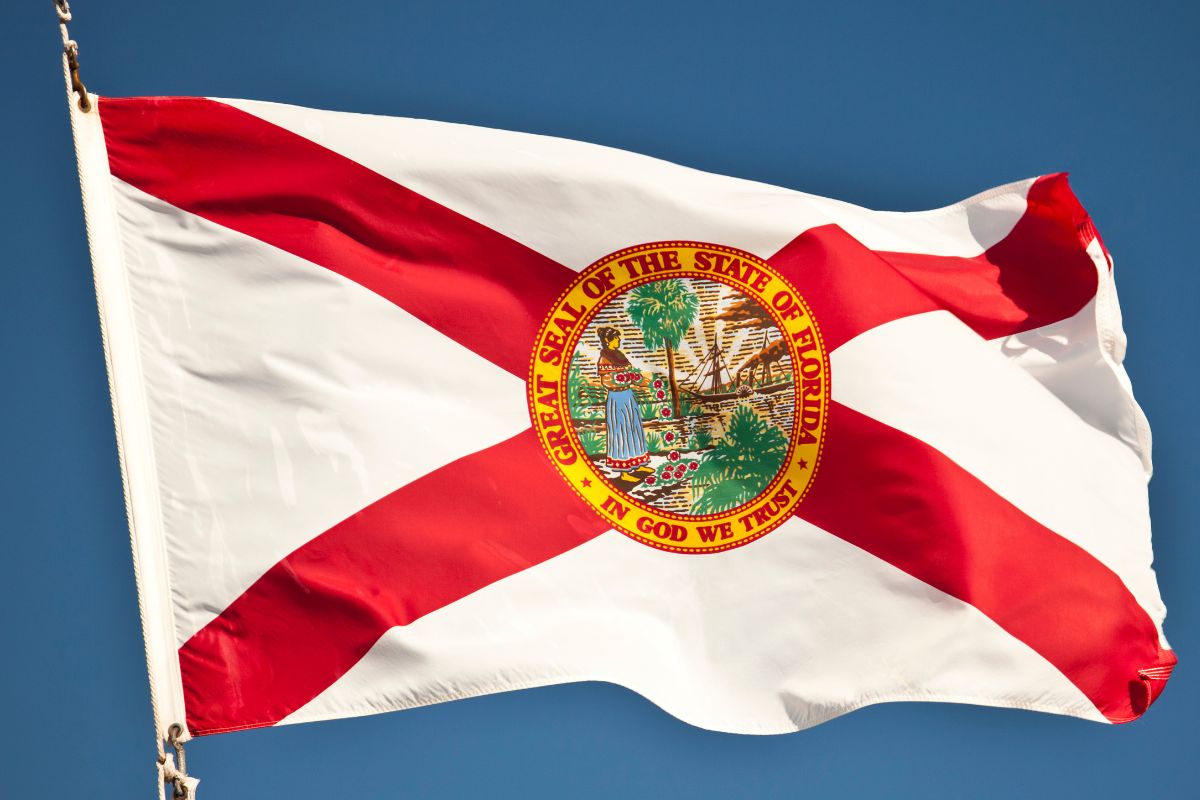 Photo of a Florida flag.