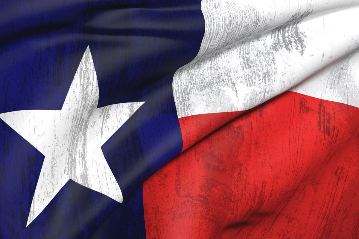 The picture tells about a Texas state flag referring to the fact that they offer retirees the benefit of no state income tax, which means no money stays in your pocket.