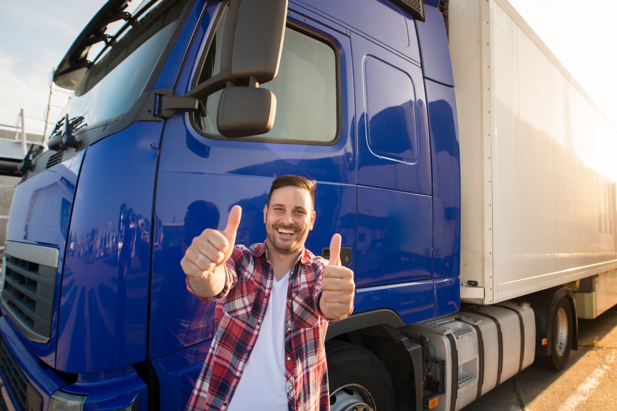 Photo of a truck driver.