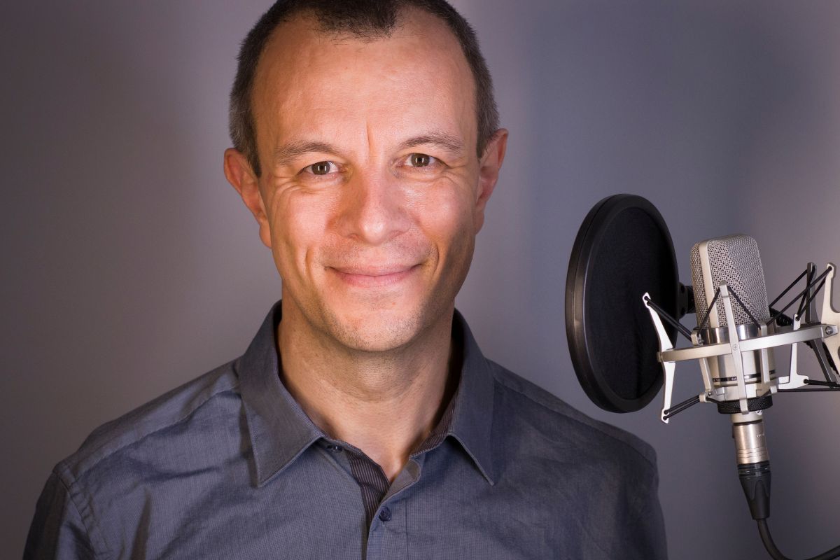 Picture of a voice-over artist.