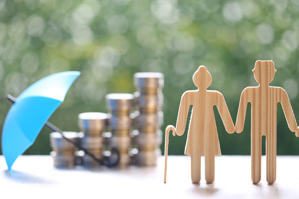 The image shows retirement goals.