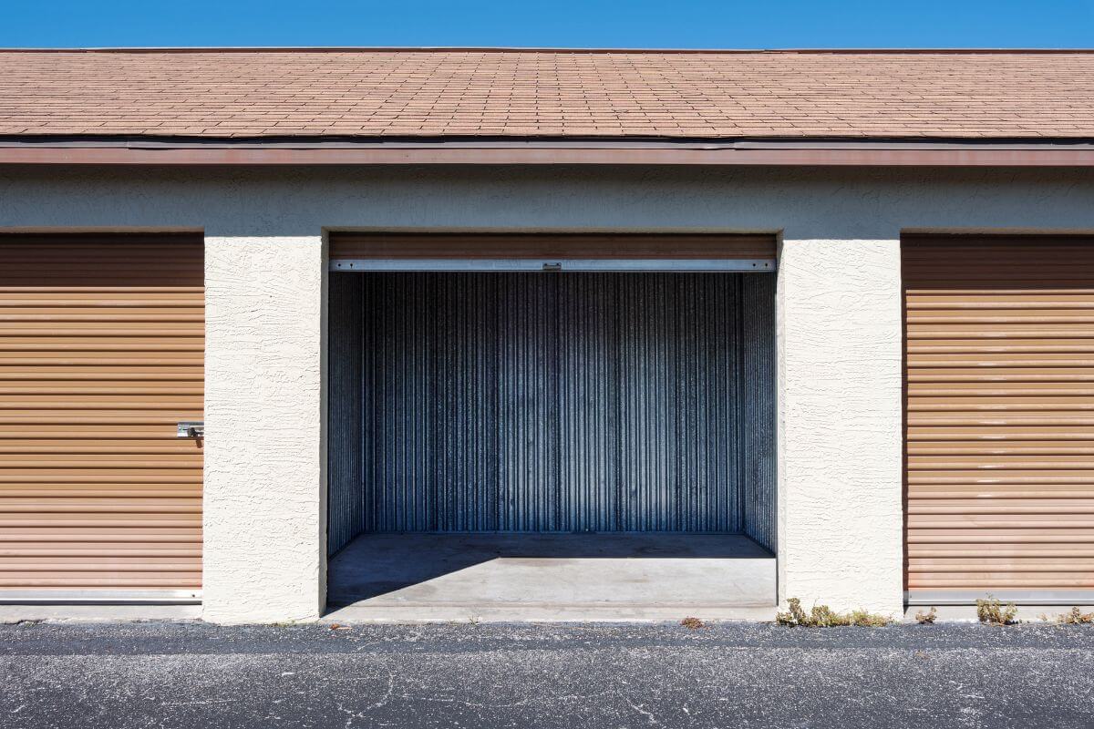 The picture shows an empty garage to rent out can bring in extra cash and help you stay on top of bills. 