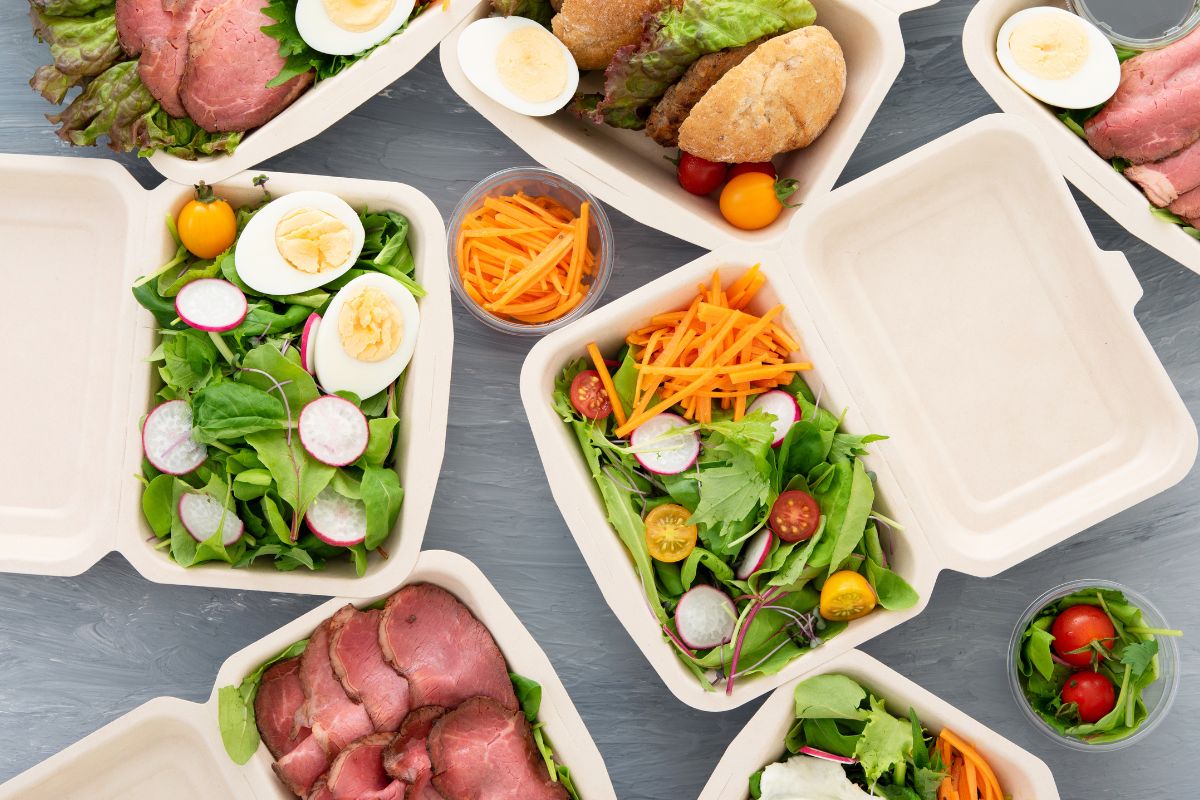 Picture of take-out meals.
