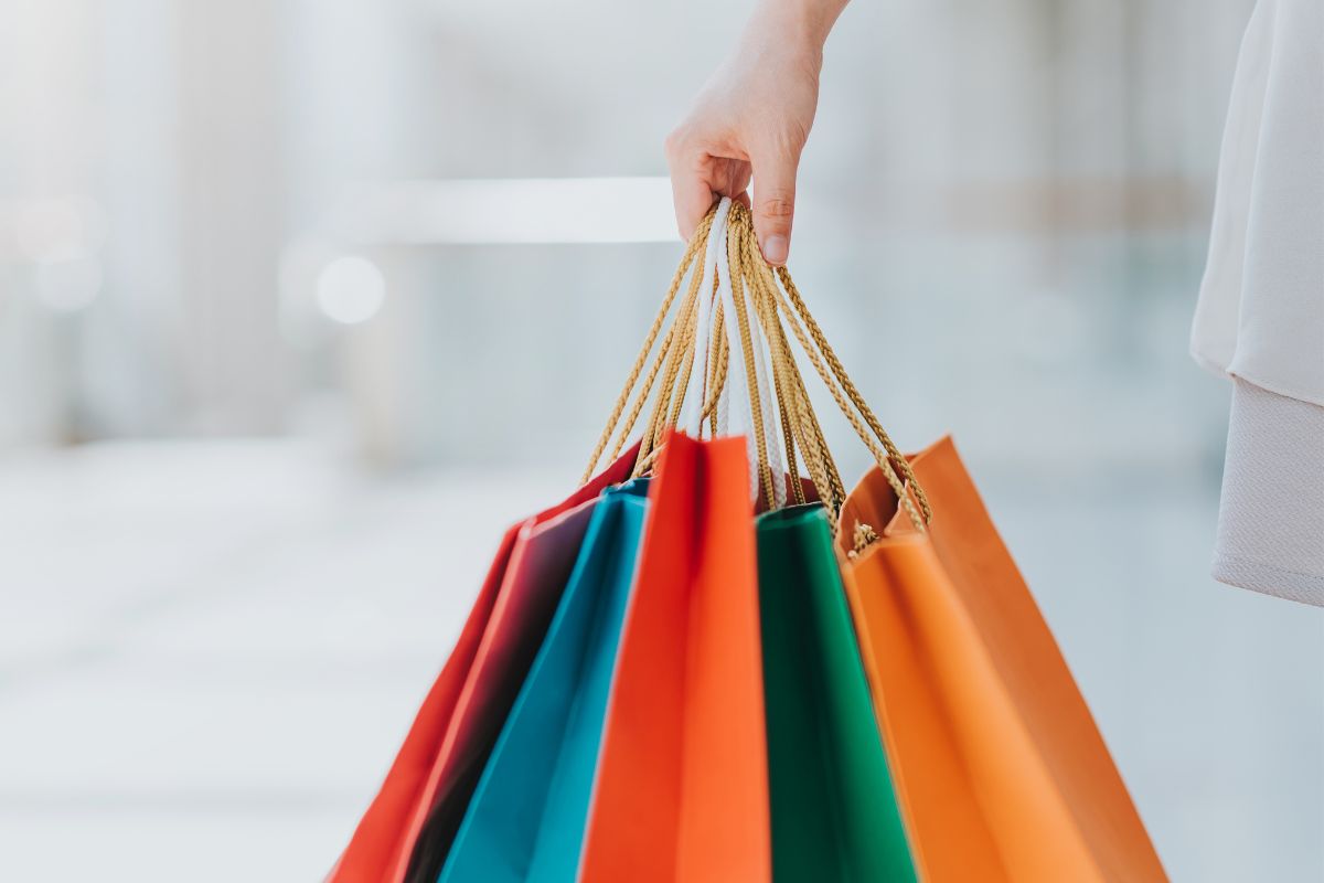 An image of a woman shopping.