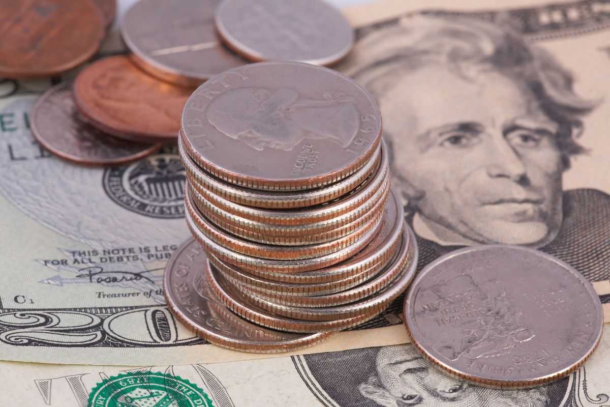The image shows money.