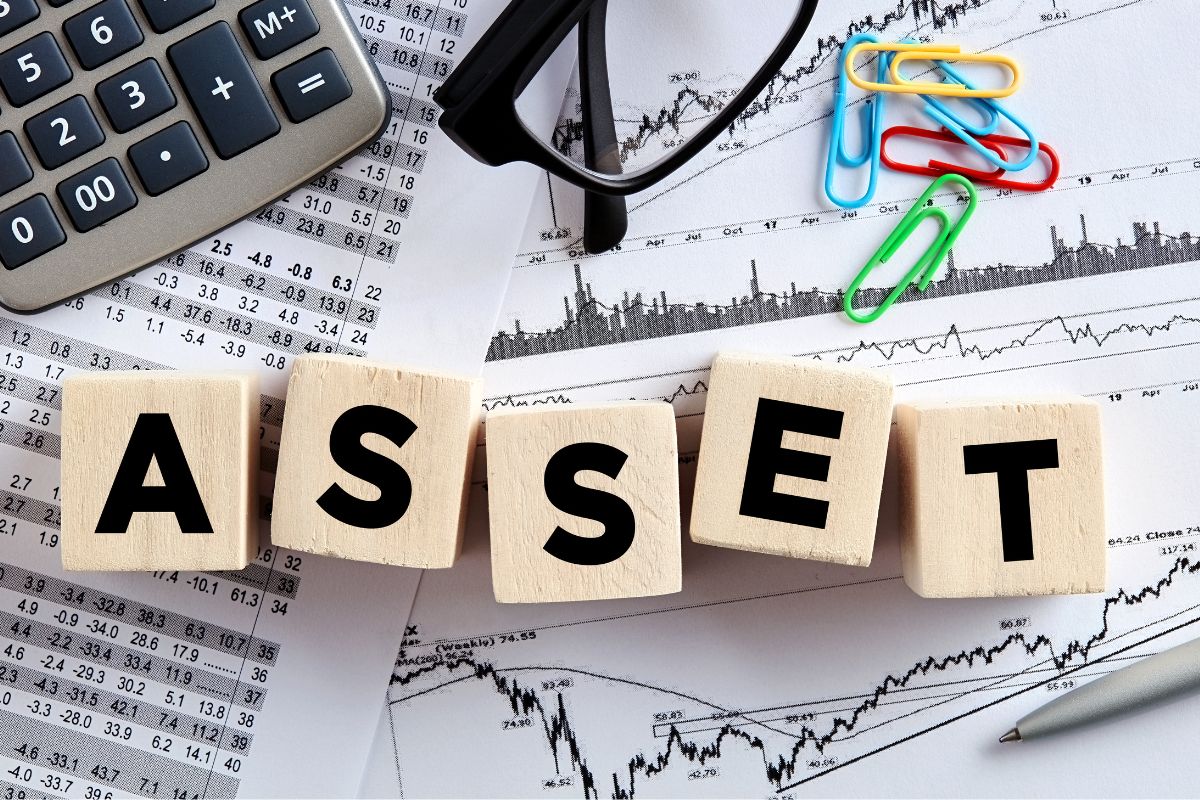 The photo shows asset wording.
