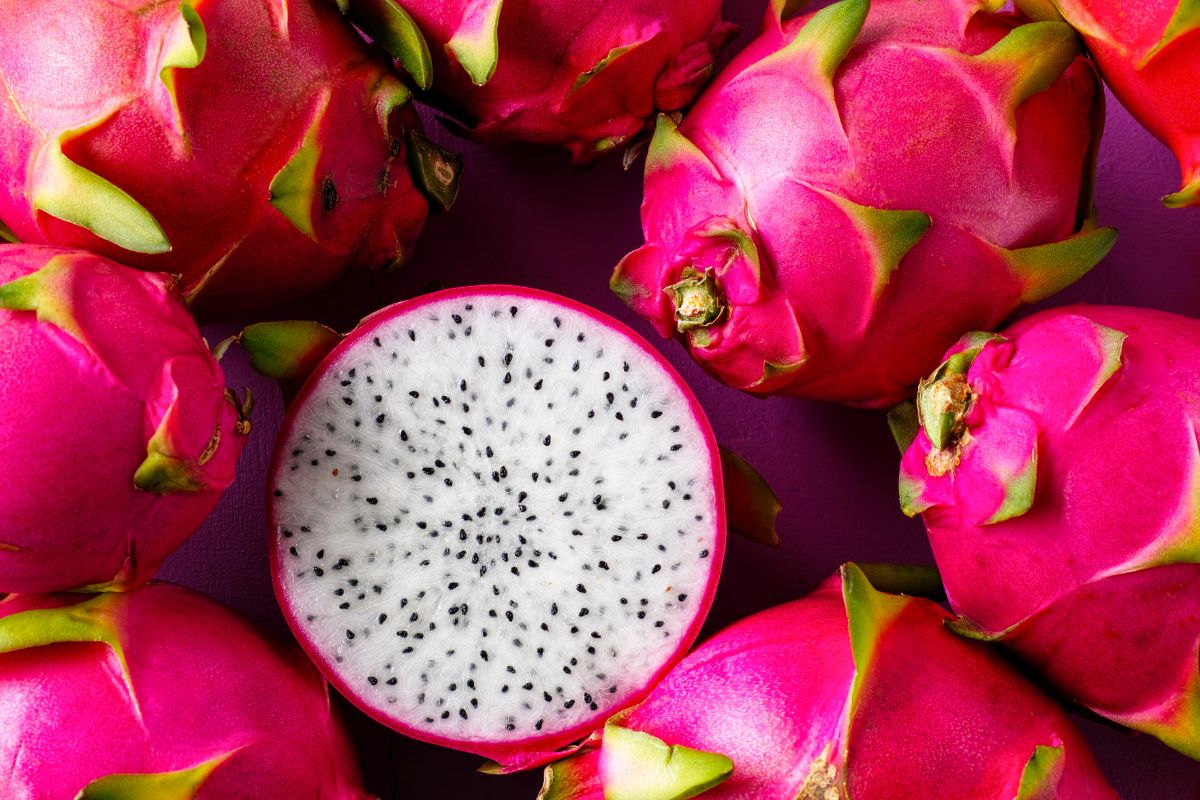 Picture of dragon fruits.