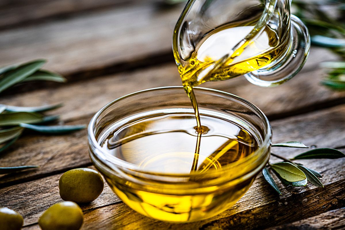 Picture of gourmet olive oils.