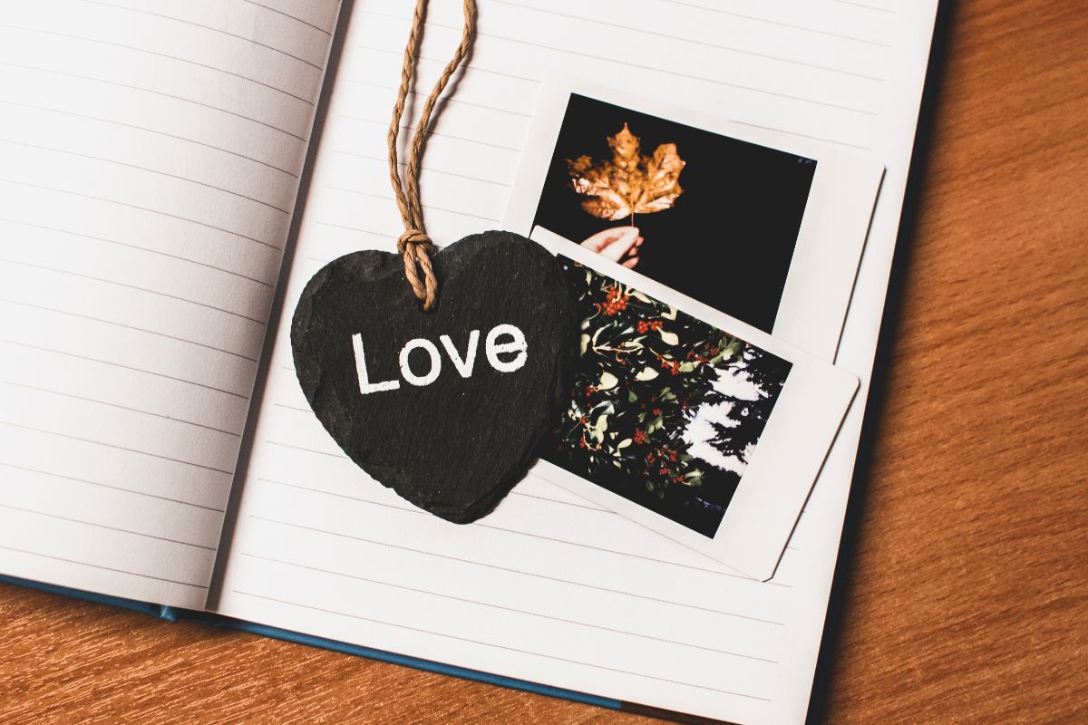Image of photos and bookmarks.