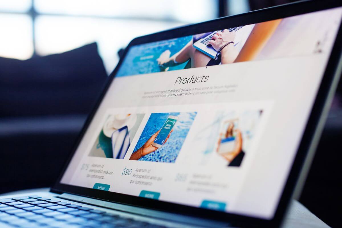 The image tells about a laptop with a screen display which means the website is testing an easy work-from-home gig that can earn income.