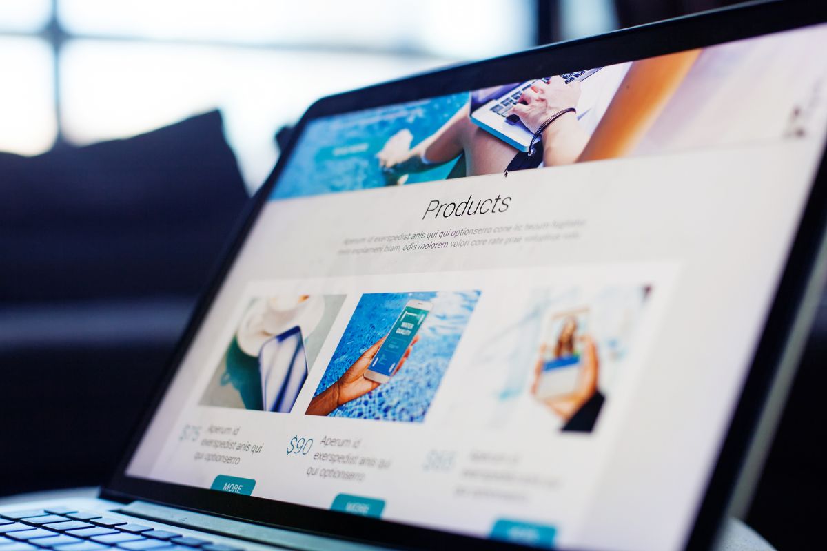 Picture of a website for testing.