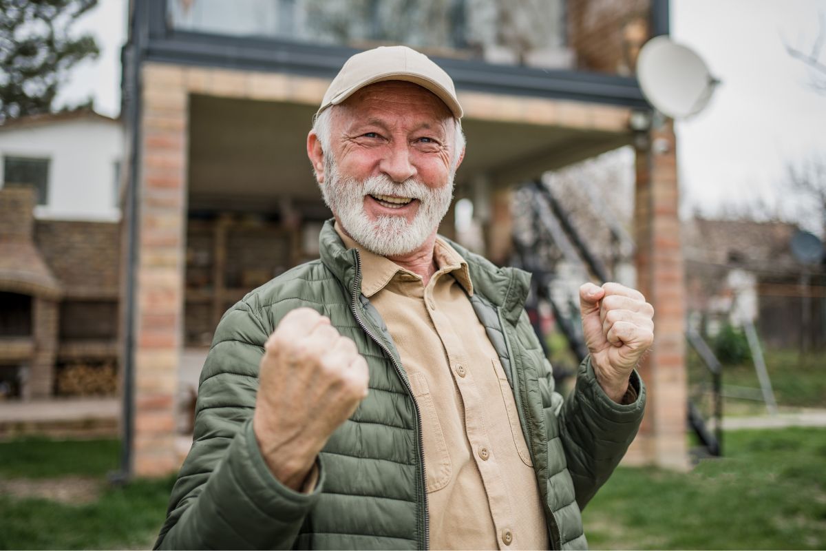 Image of a happy senior man.