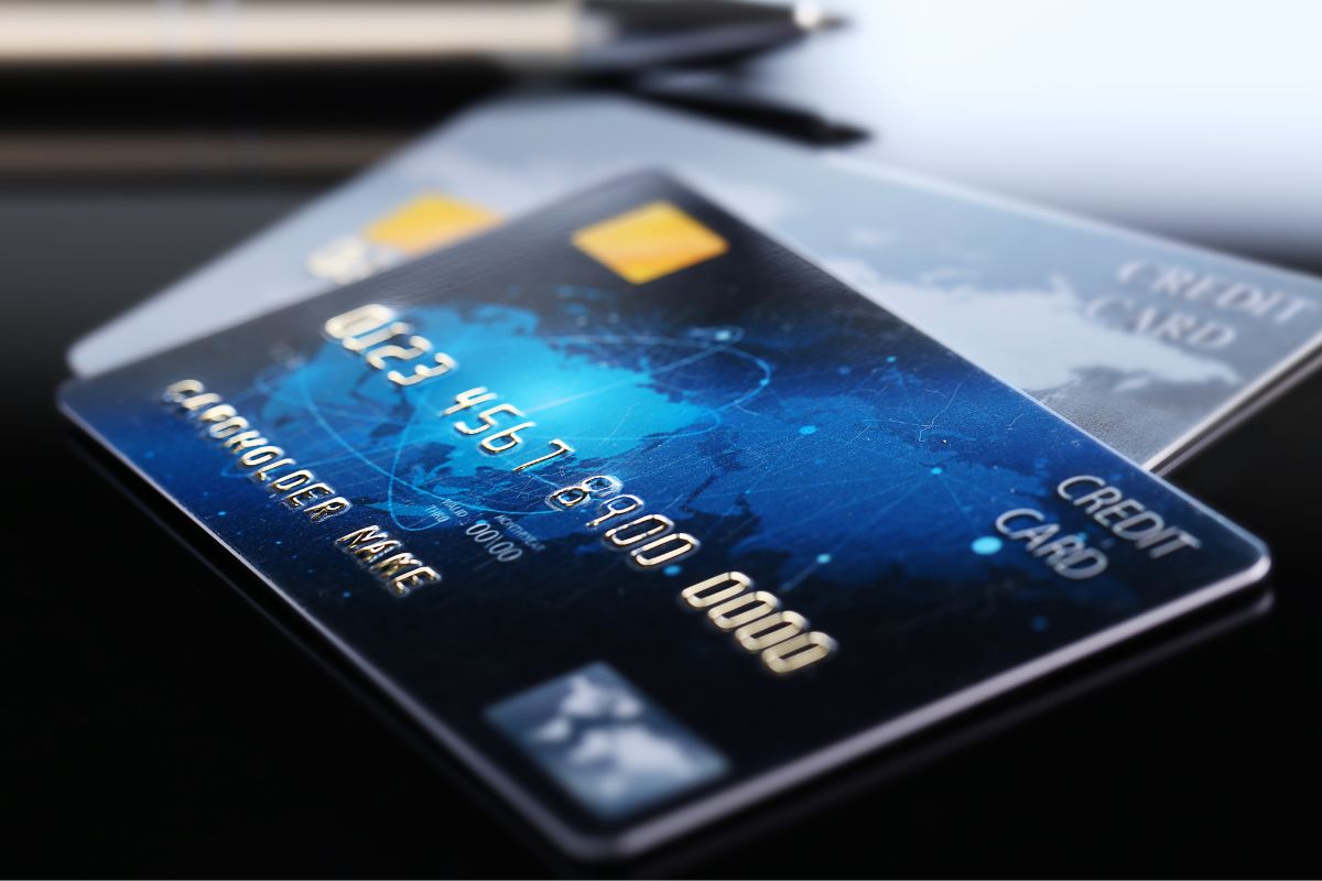 Picture of credit cards.