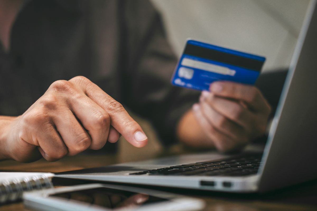 An image of a man opening a store credit card.