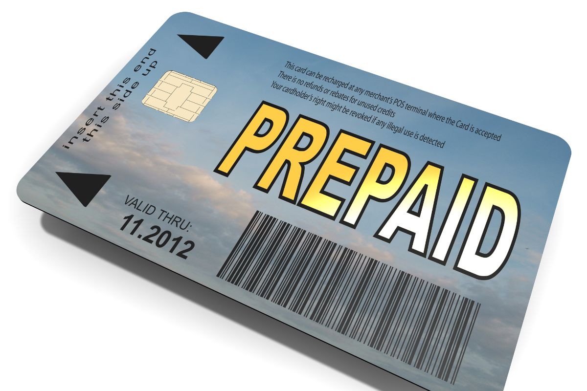 Image of a prepaid card.