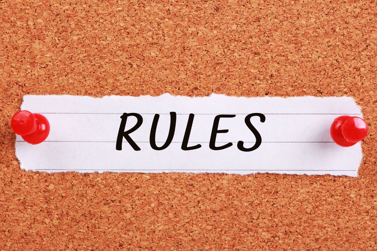 Imagem de um artigo com redação de papel e regras.