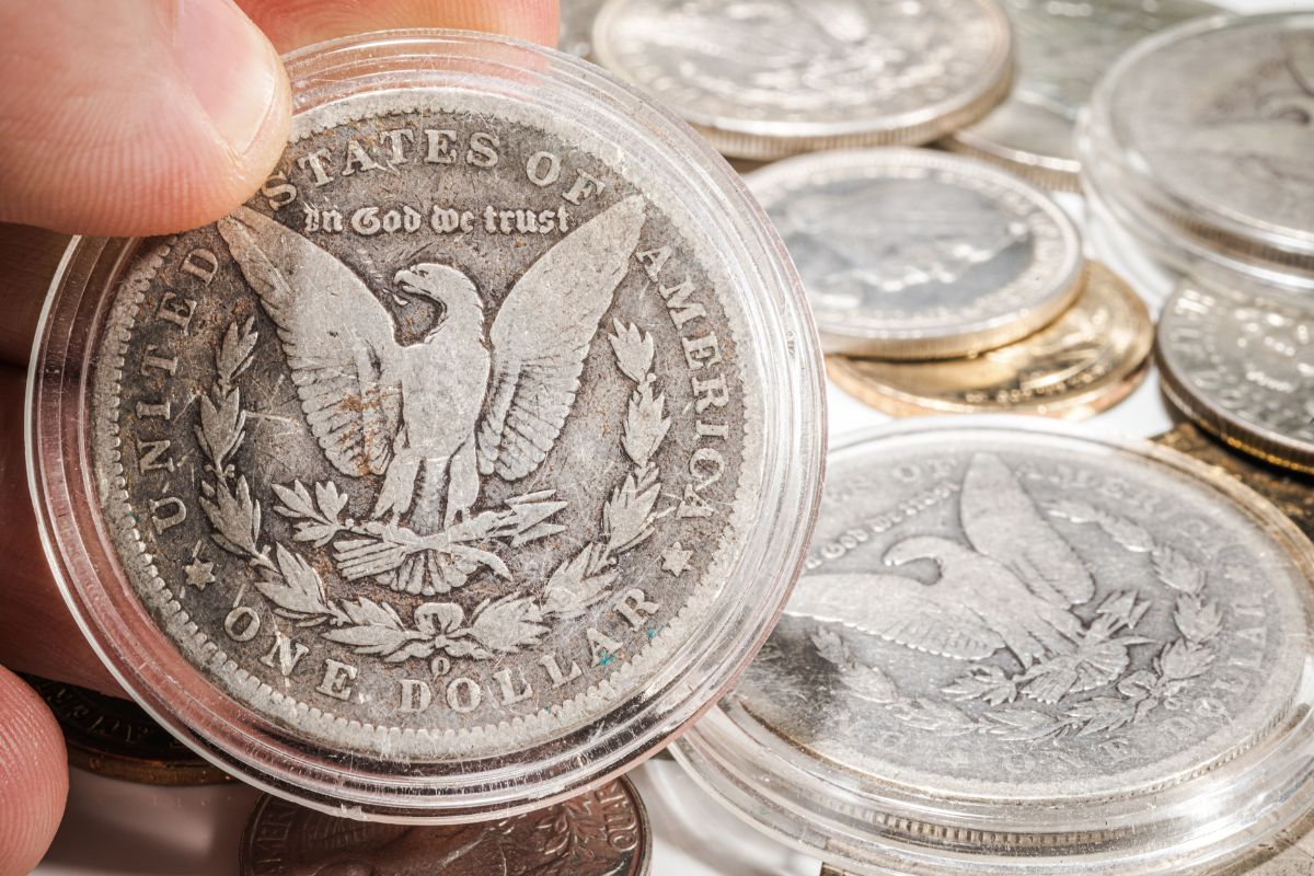 The picture shows collectible coins.