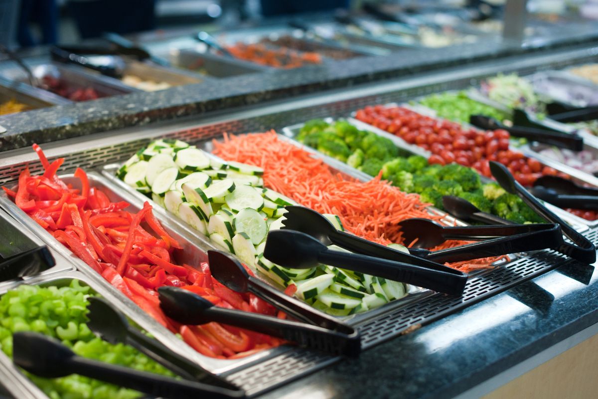 Image of salad bar ingredients.