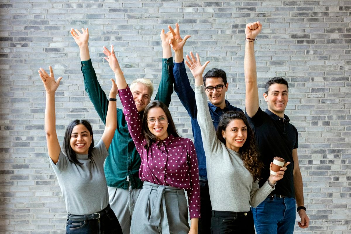 Picture of successful people.