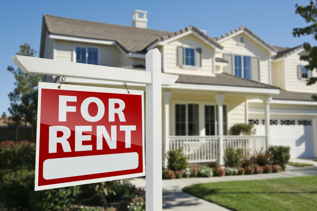 The picture shows a rental property.