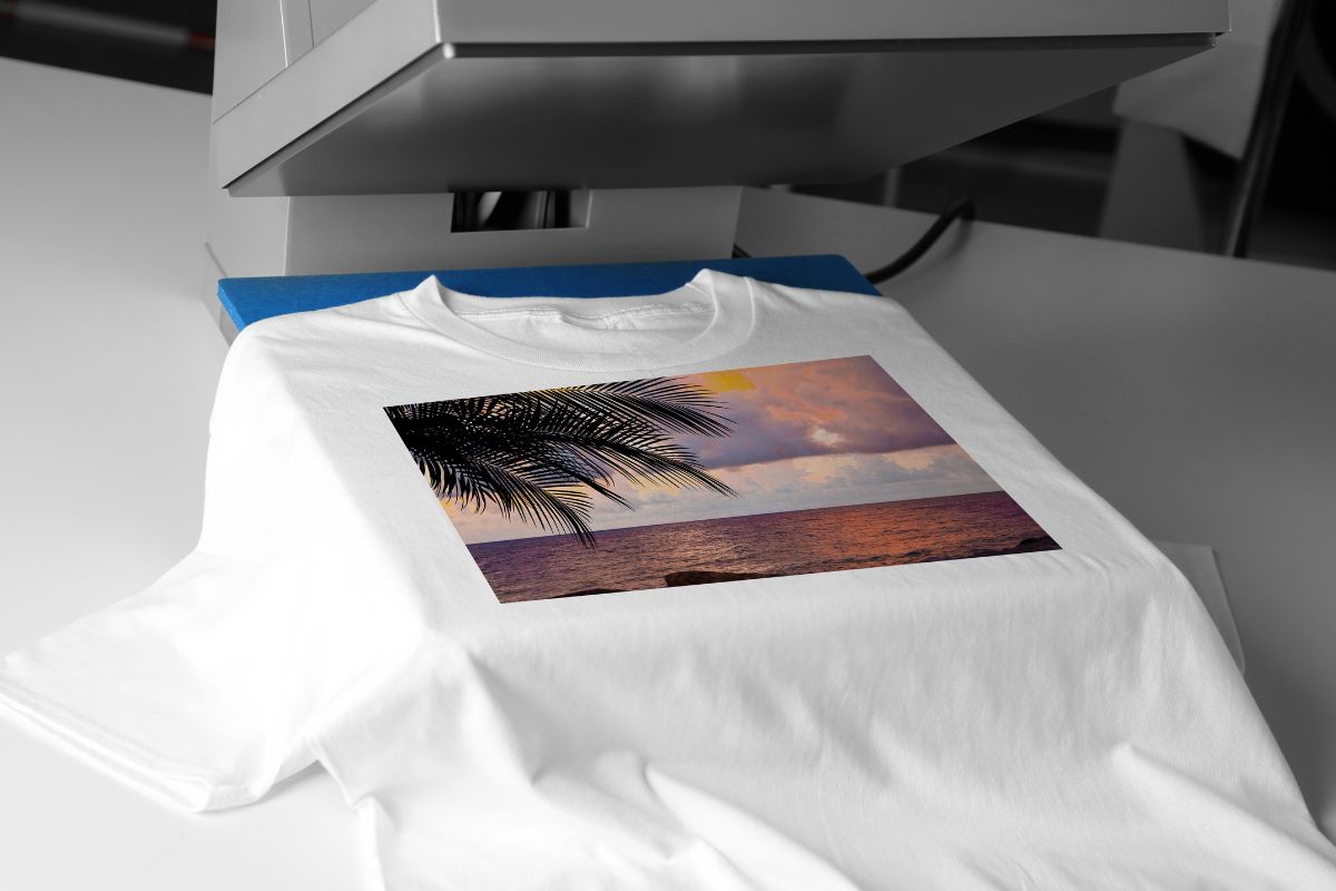 The picture shows a printed shirt.