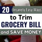 Struggling to make a simple grocery list that keeps costs low? These 20 tips will help you build a healthy grocery list on a budget without overspending. Whether you need a master grocery list or just a few quick savings hacks, these ideas will keep your bill in check.