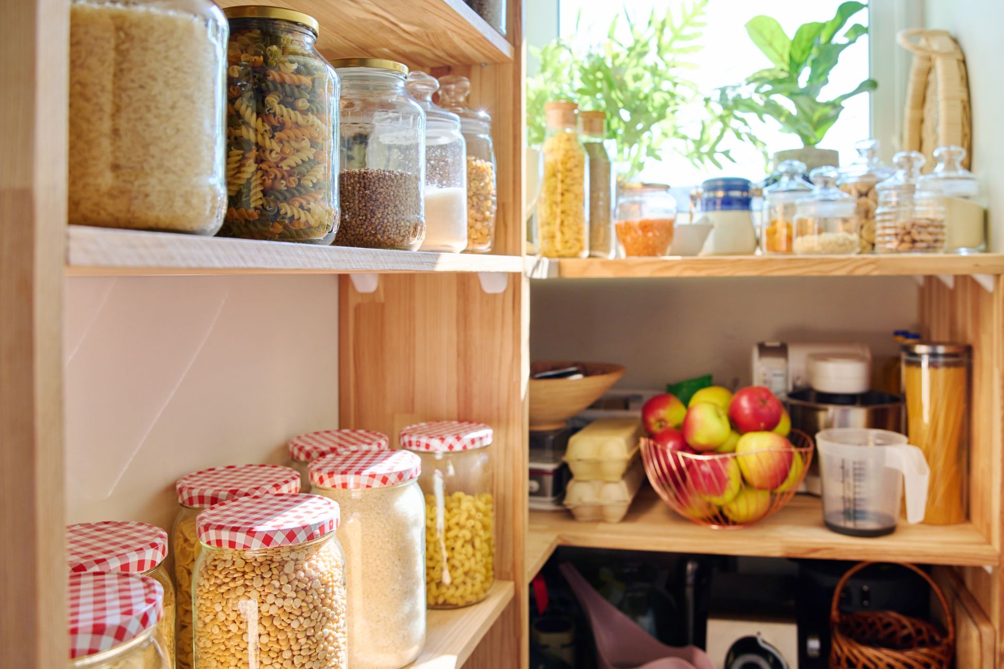 Image of the ingredients in the pantry.