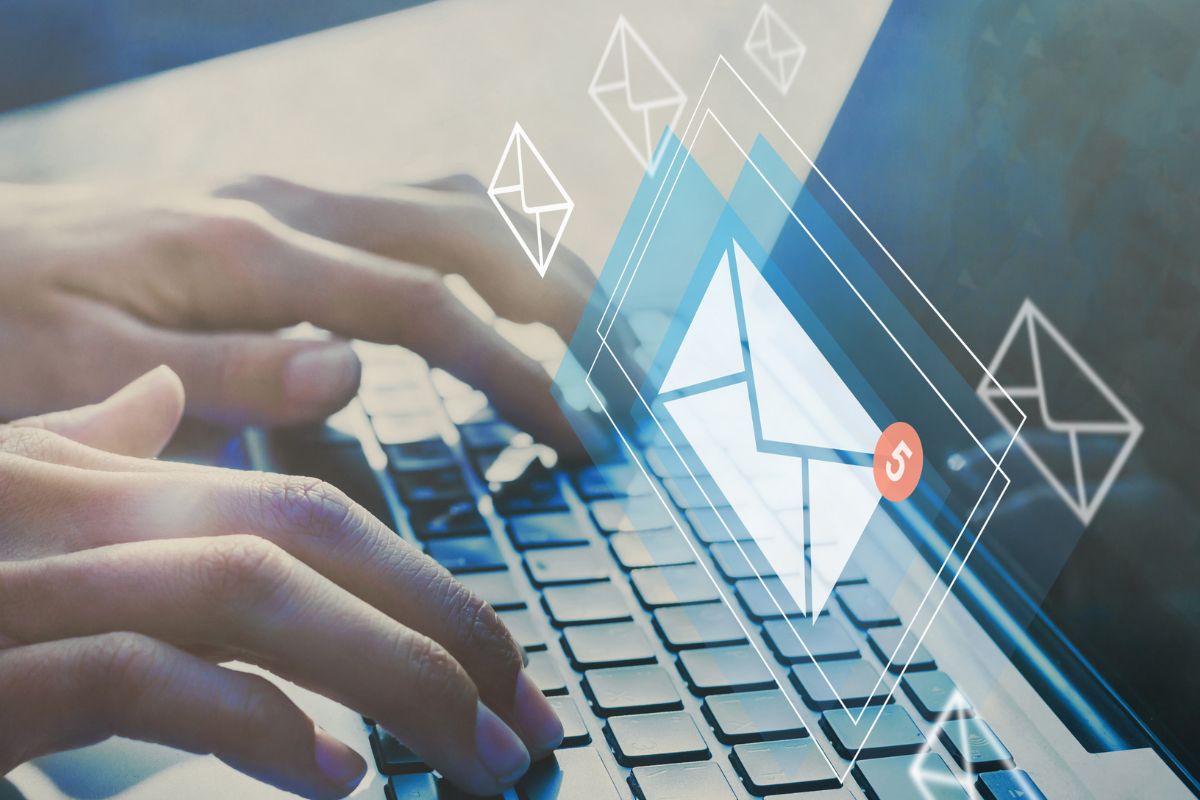 Image of a woman's hand unsubscribing from marketing emails.