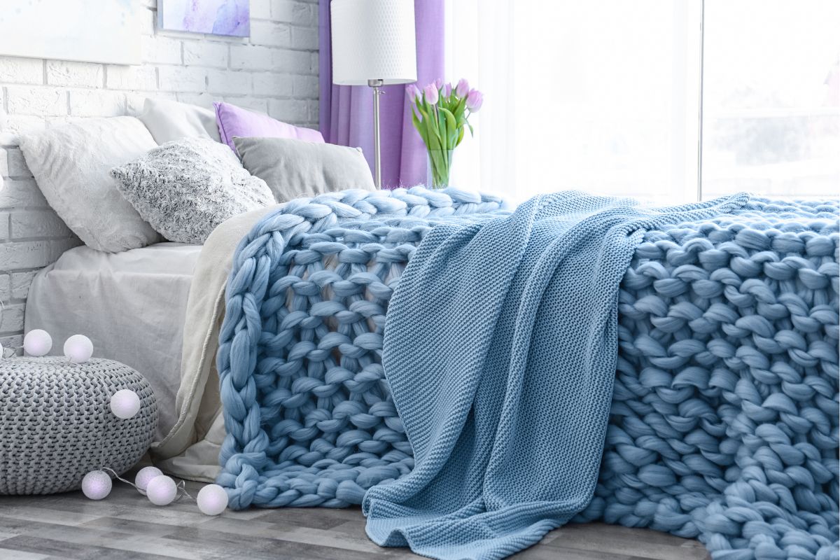 Image of a cozy bed.