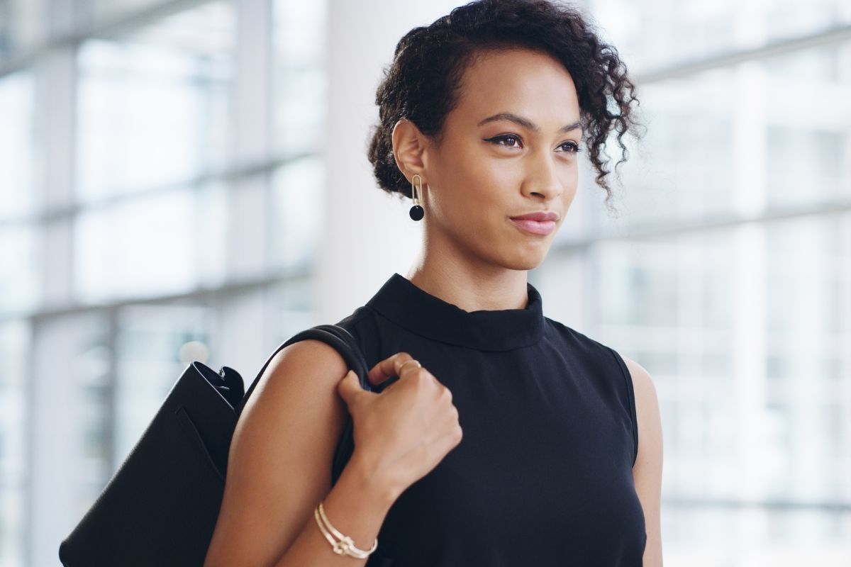The picture of a woman with confidence.
