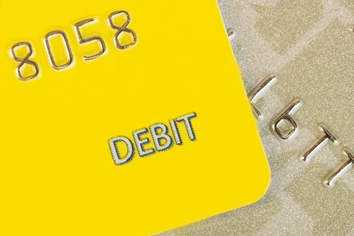 An image of a debit card.