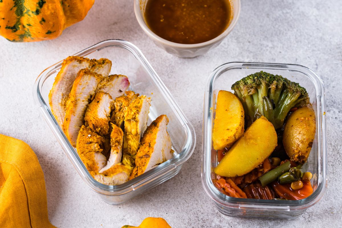 The picture of leftovers.