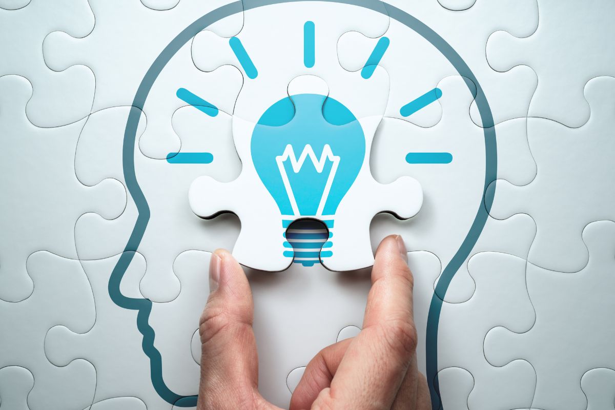 The image of a man's hand with innovative money-making ideas.