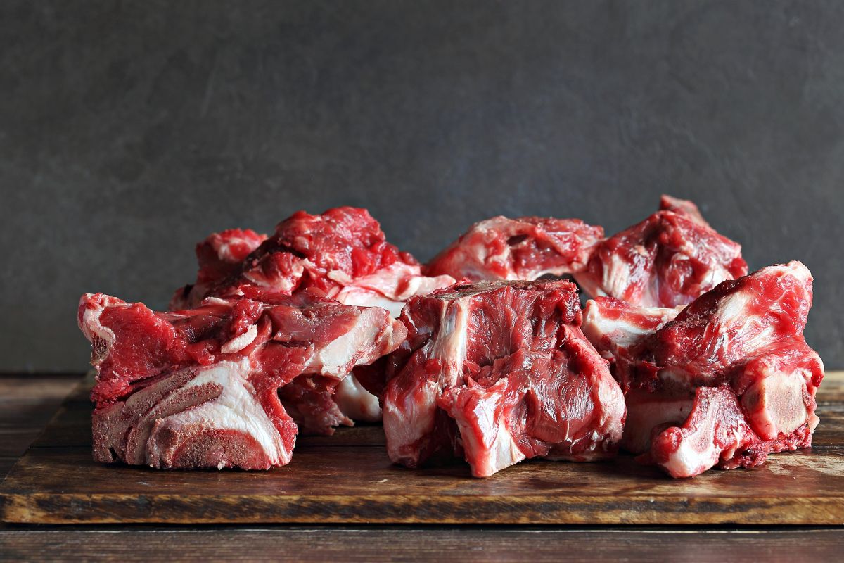 The photo shows meat bones.