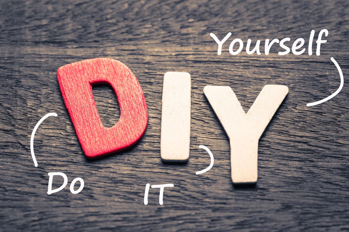 Photo of a DIY wording and its meaning.