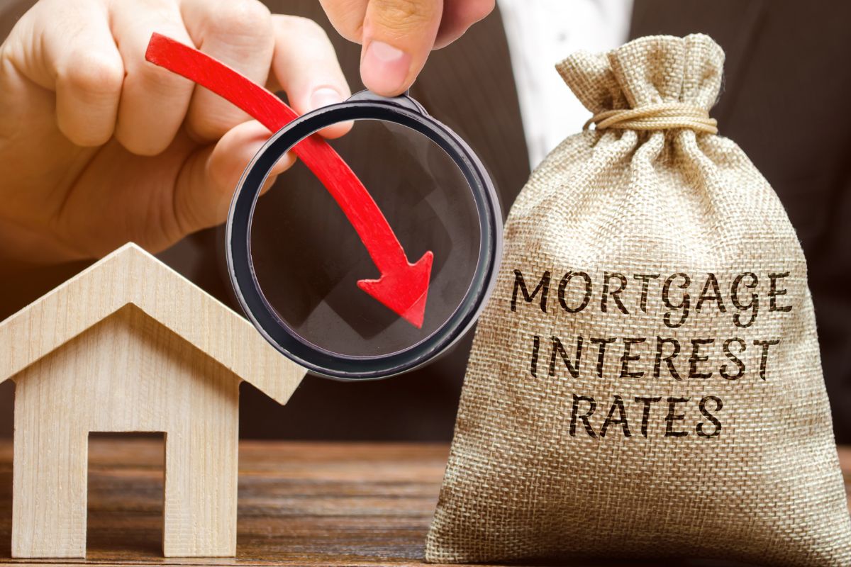 The image of the mortgage interest rate.