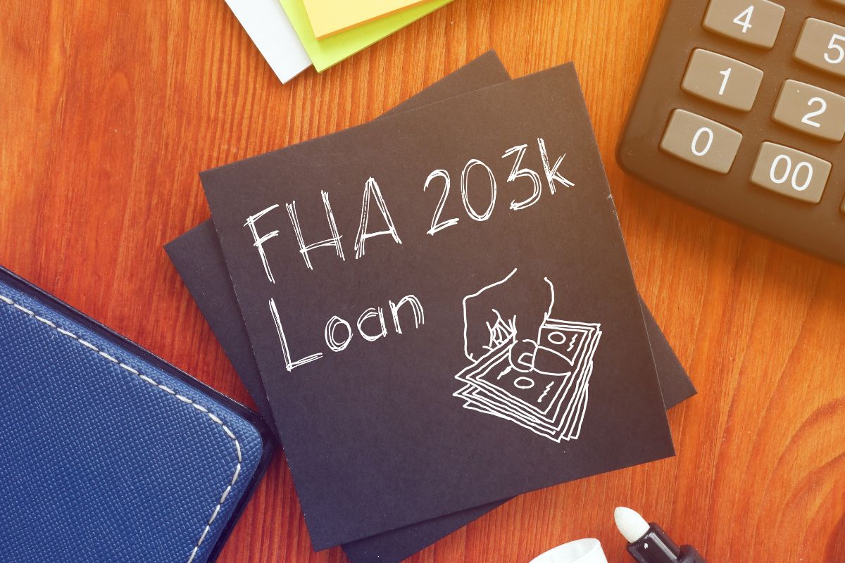 The picture of a paper with FHA load wording.