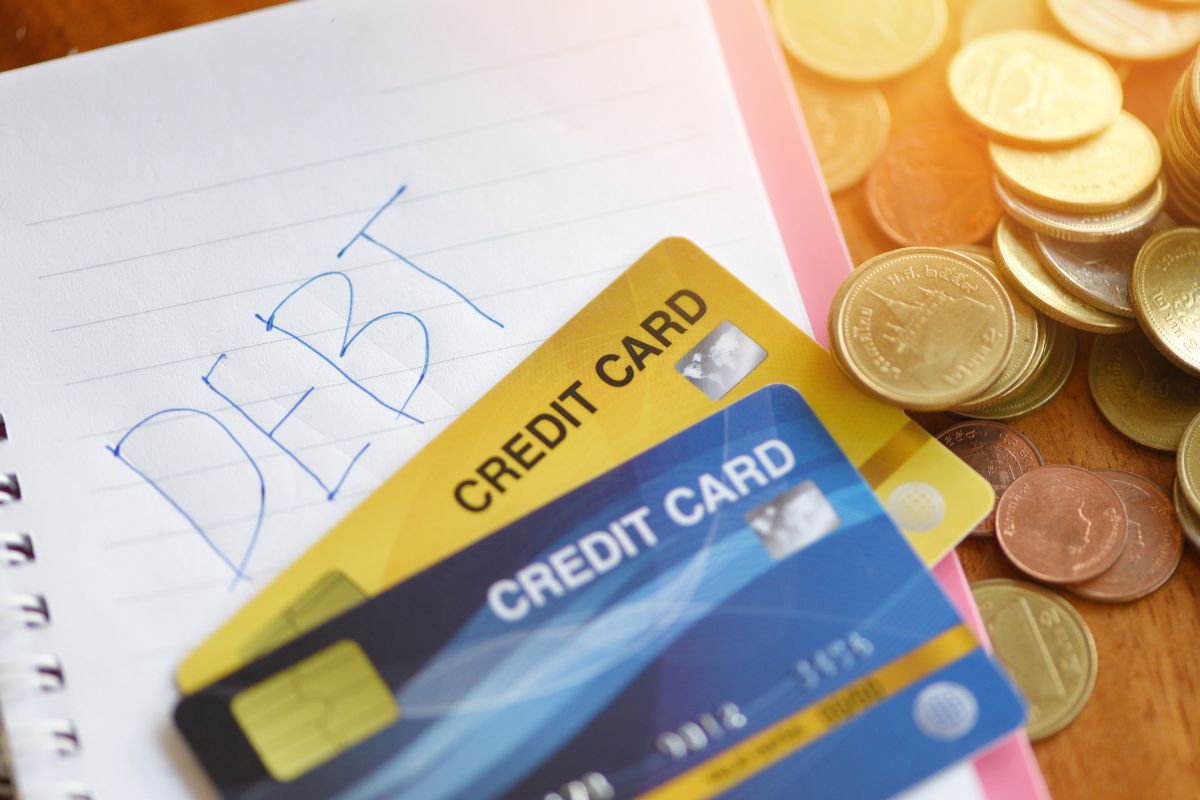 The picture of credit card debt.