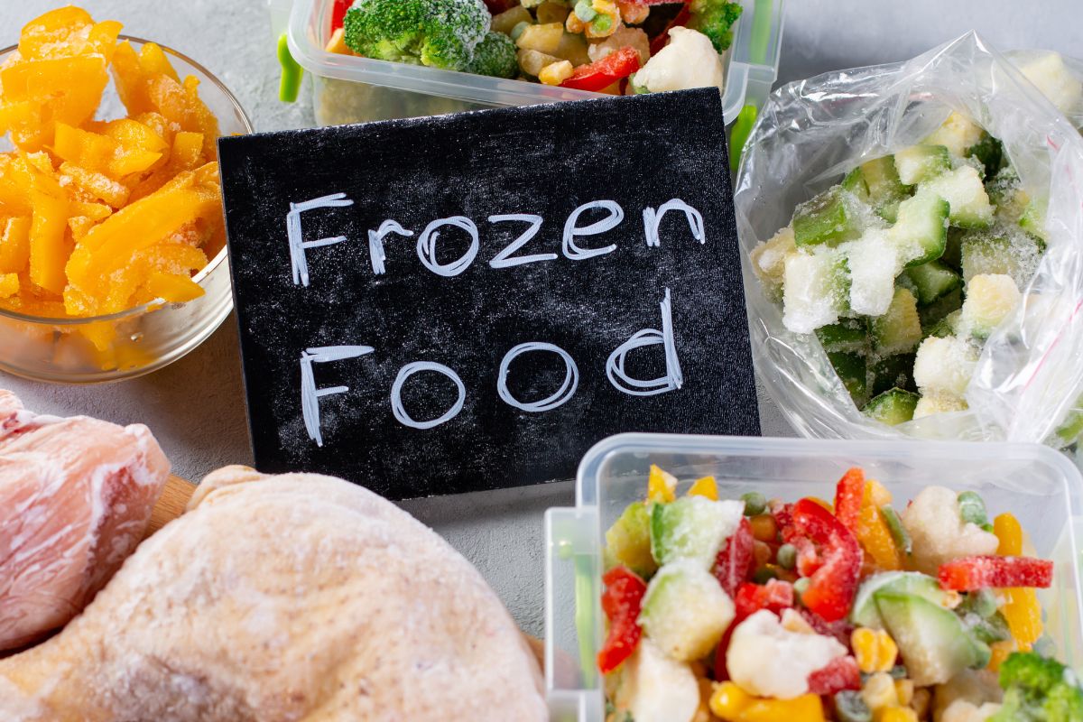 Photo of frozen foods.
