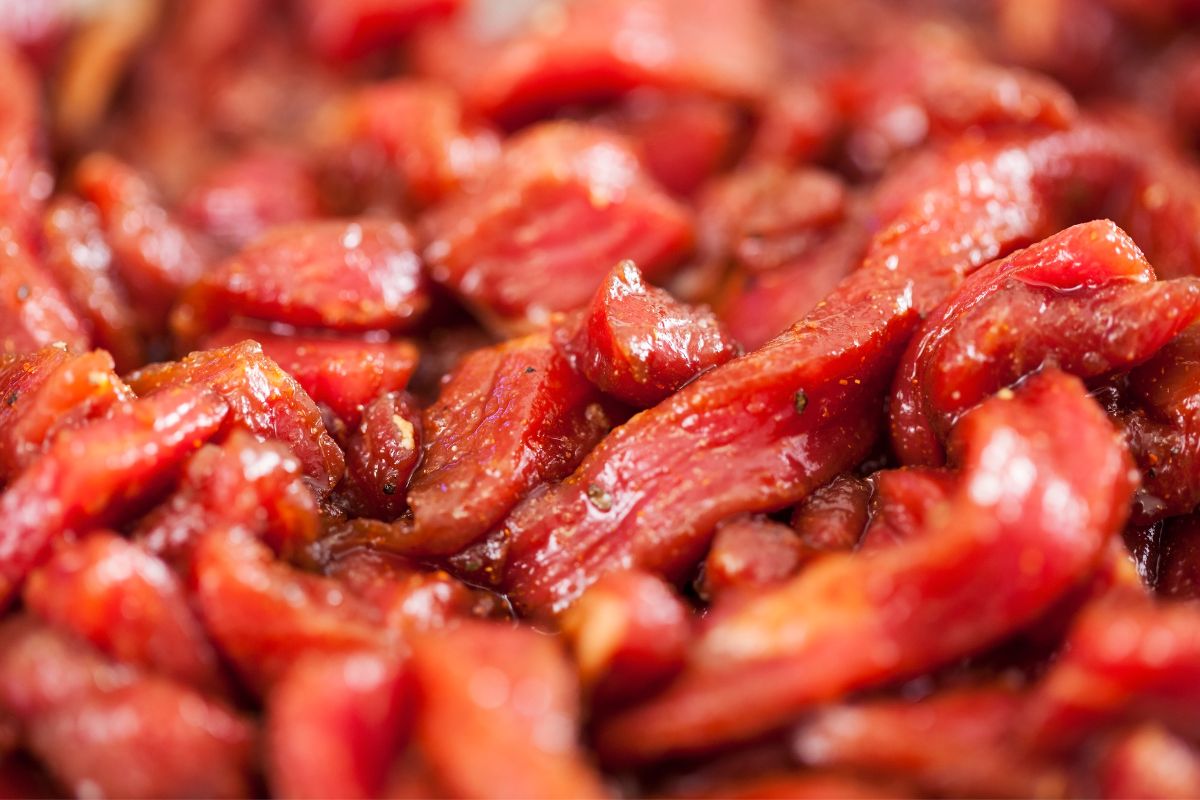 A photo of pre-marinated meats.