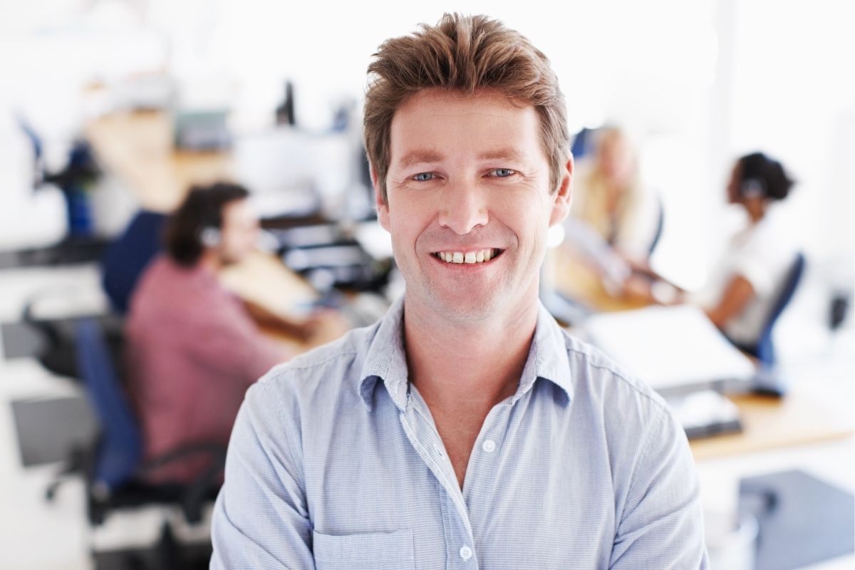 Picture of a man with a strong work ethic.
