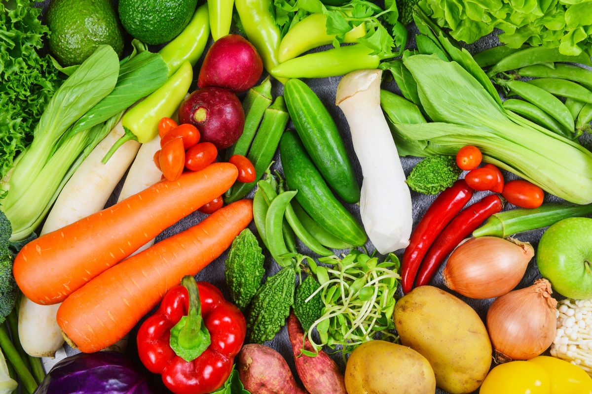 The picture of fresh produce.