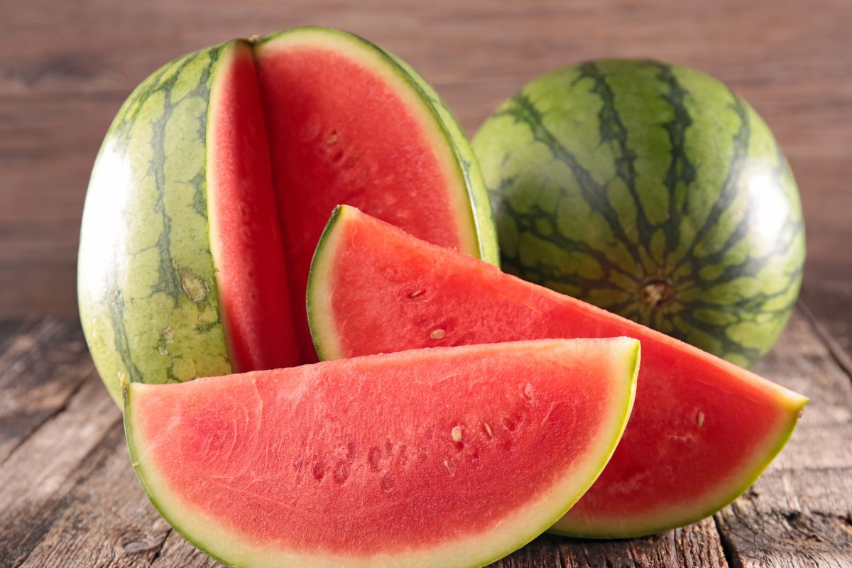The image shows watermelons.