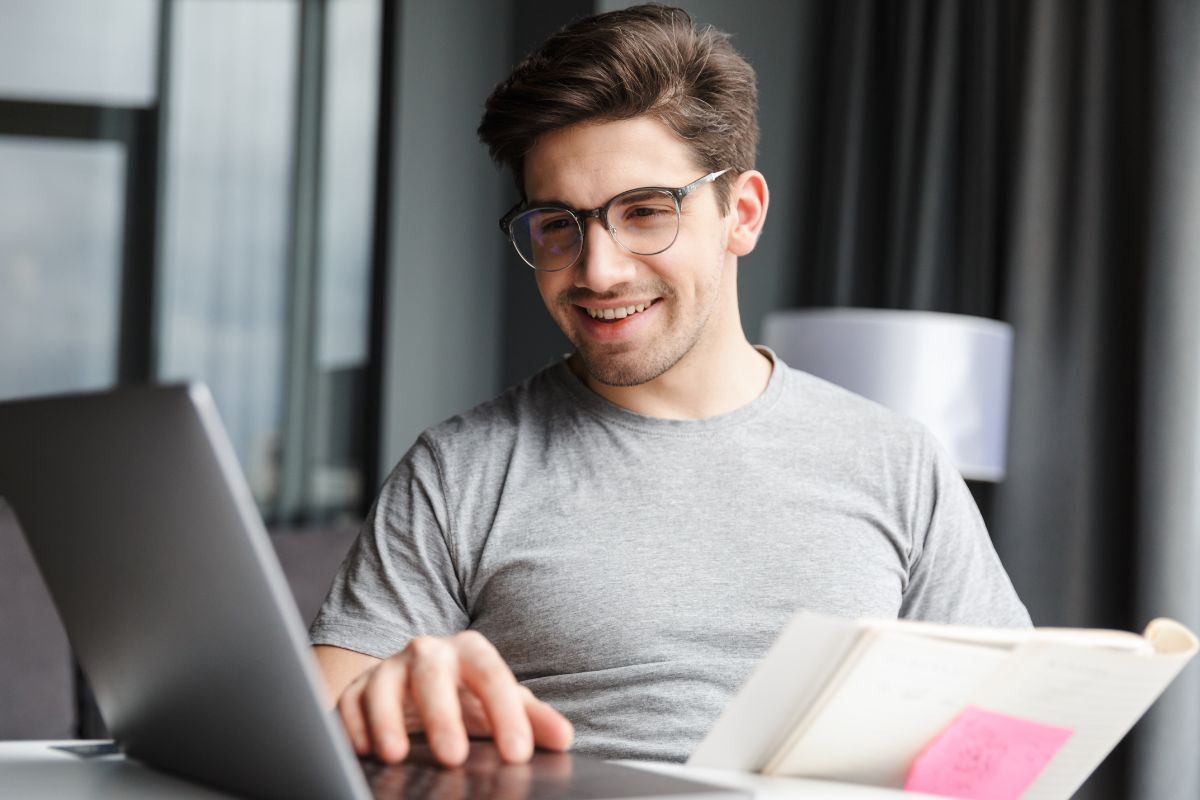 Image of a man working as a product manager.