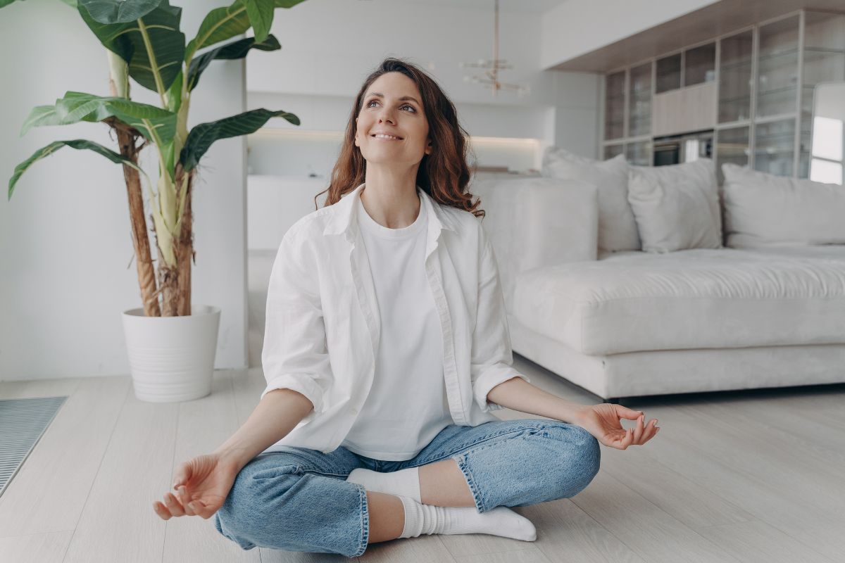 The picture of a woman with peace of mind and financial security.