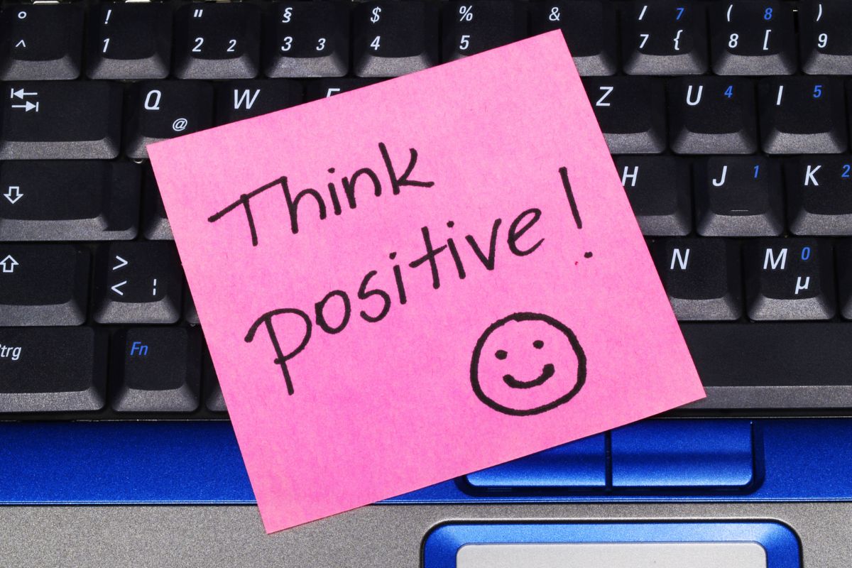 The picture tells about a keyboard and a piece of paper with notes referring to staying flexible but disciplined keeps you moving forward without feeling overwhelmed.