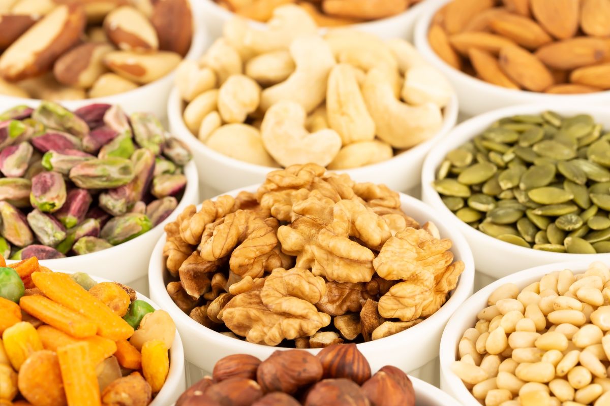 The picture shows bulk of seeds.
