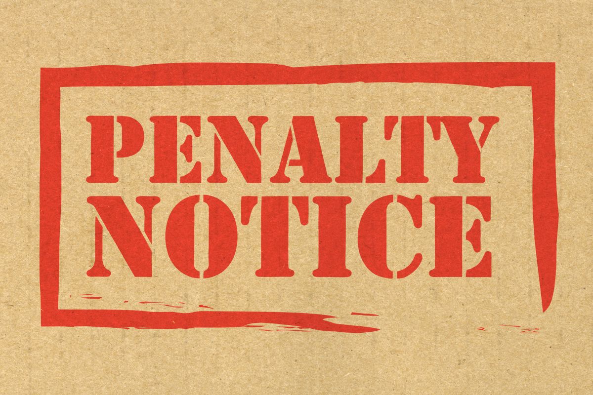 The picture shows a board with red notes indicating to enforcement of an exit penalty leading to more completed work and better productivity.