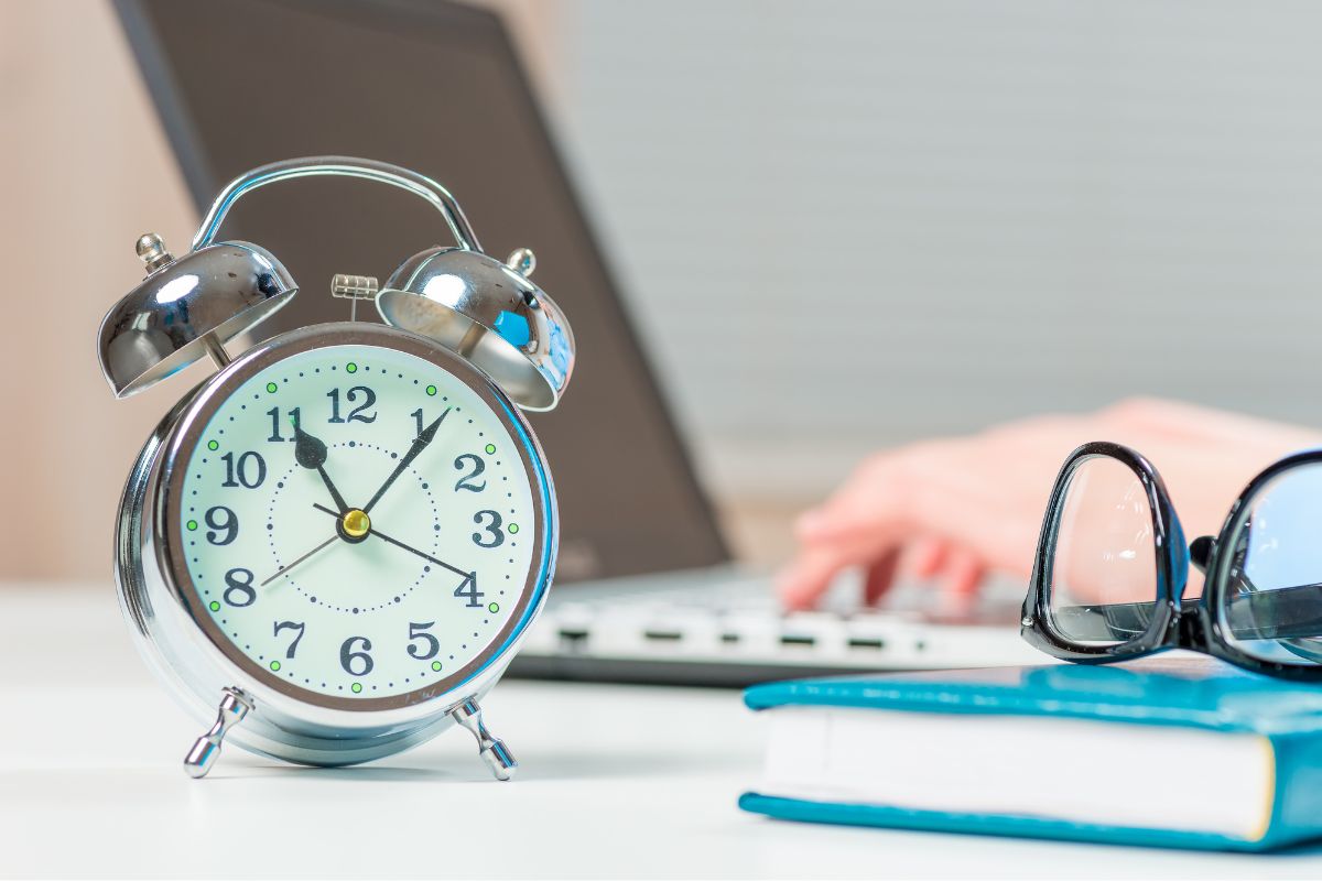 The picture is about a woman designated income hours.